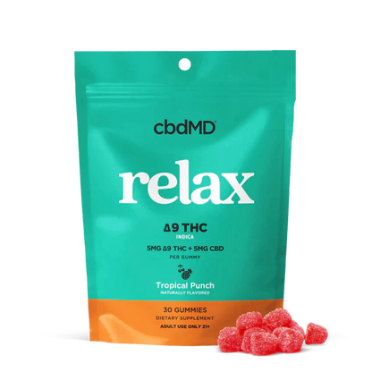 CBDMD DELTA 9 THC - 5 MG - 30 COUNT - TROPICAL PUNCH