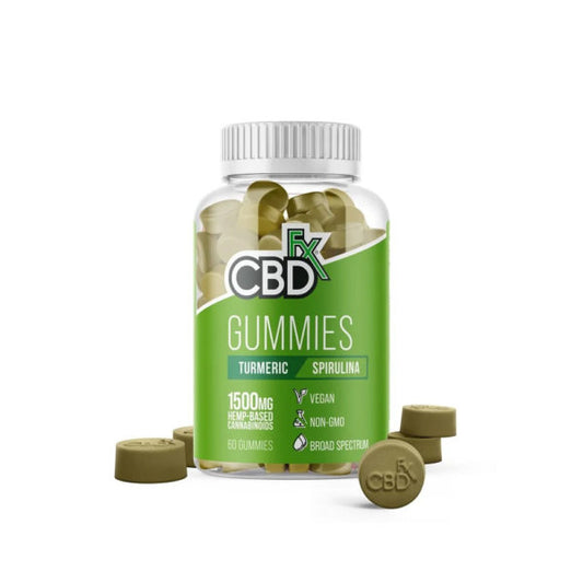 CBDfx Antioxidant Gummies with Turmeric & Spirulina - 60ct