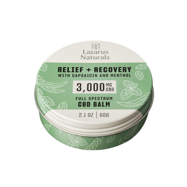 Lazarus Naturals Soothing Mint CBD Balm - Relief + Recovery - 3000mg