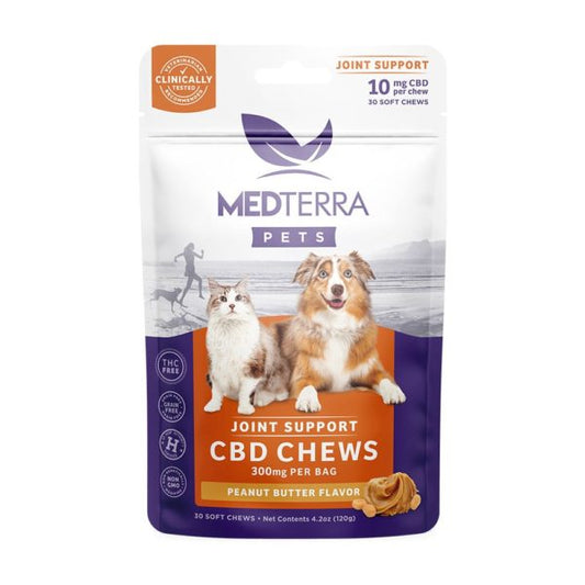 Medterra CBD Pet Joint Support Chews 10mg 30 Count