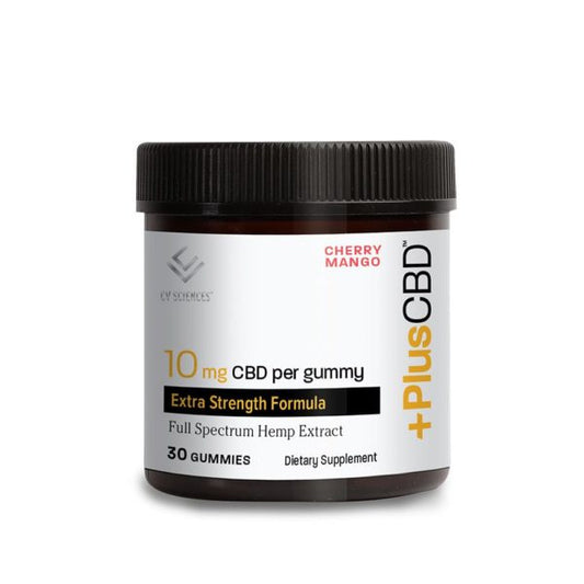 PlusCBD Oil Gold Formula CBD Gummies Cherry Mango - 10mg - 60