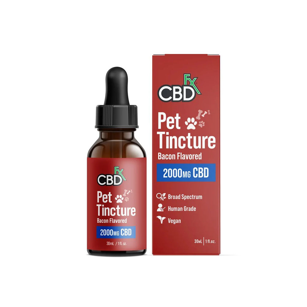 CBDfx CBD Pet Tincture Oil - Bacon Flavor