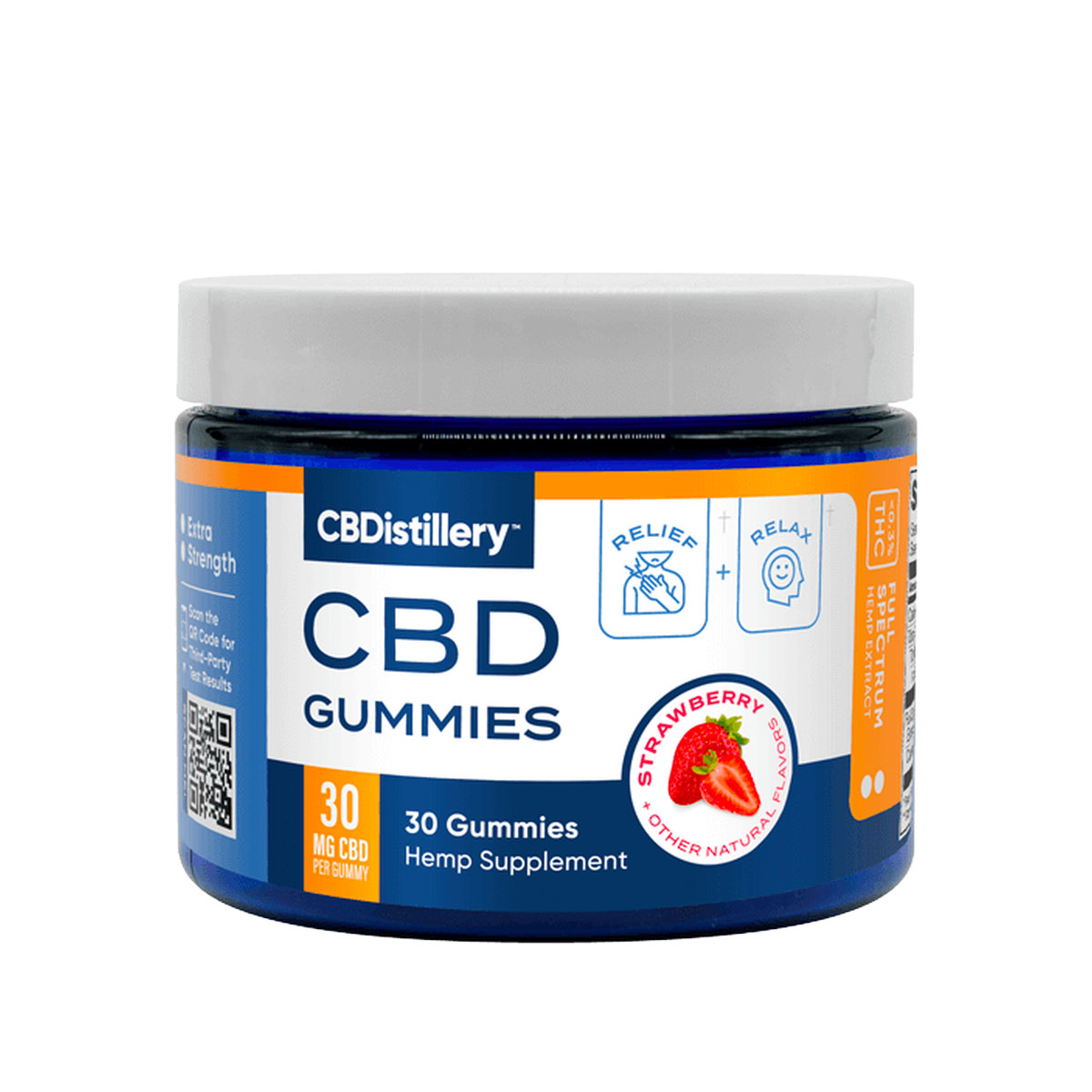 CBDistillery CBD Gummies - Strawberry 30mg 30 Count
