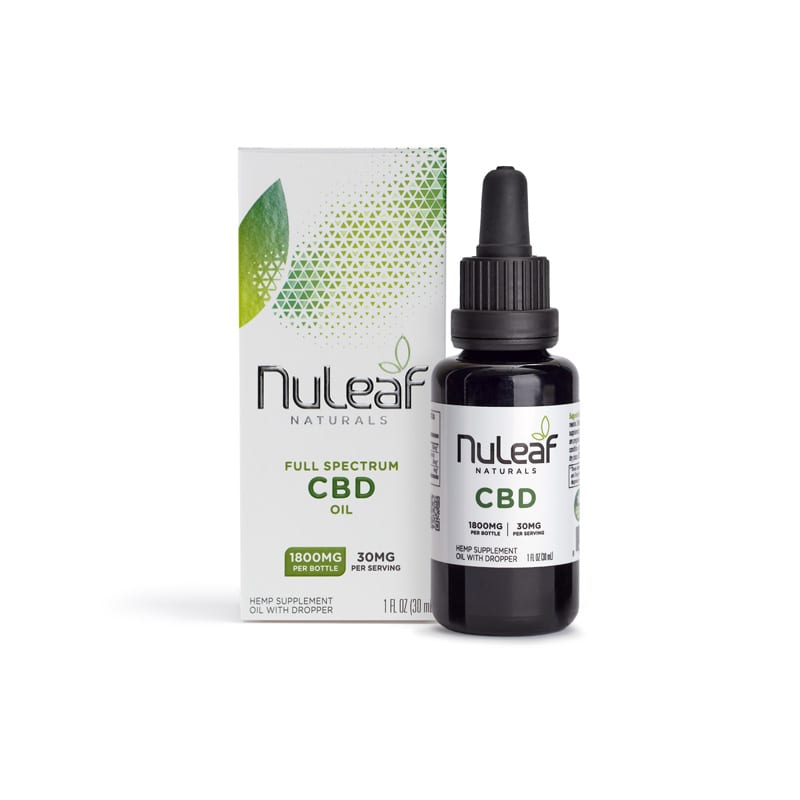 NuLeaf Naturals Full Spectrum CBD Oil 1800mg 30ml