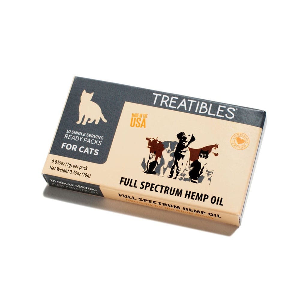 Treatibles® CBD Oil Ready Pack for Cats 10 Count