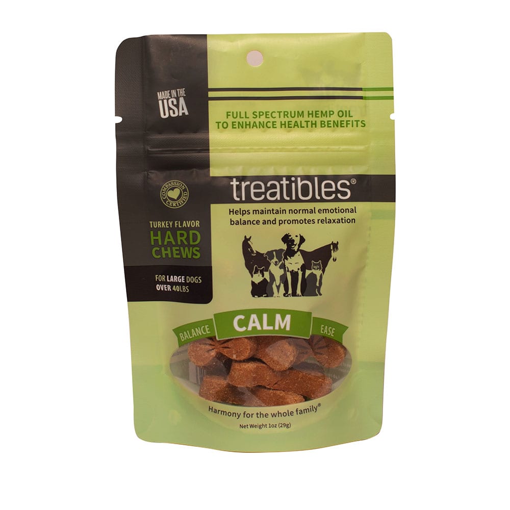 Treatibles® Large Turkey Grain Free Hard Chews Introductory Pack - Calm