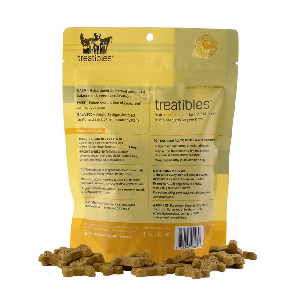 Treatibles® Small Pumpkin Grain Free Hard Chews 1mg - Balance
